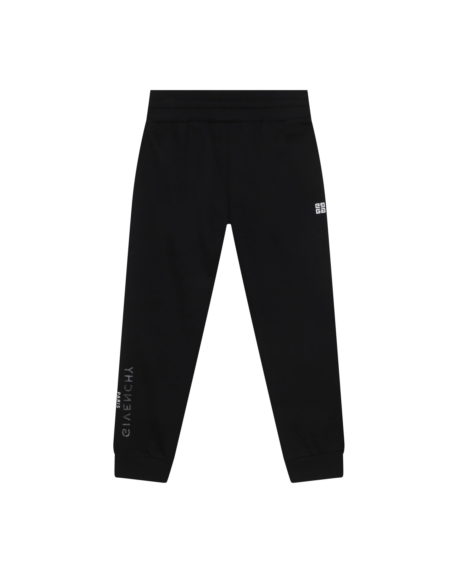 Trousers with elasticated waistband - Black