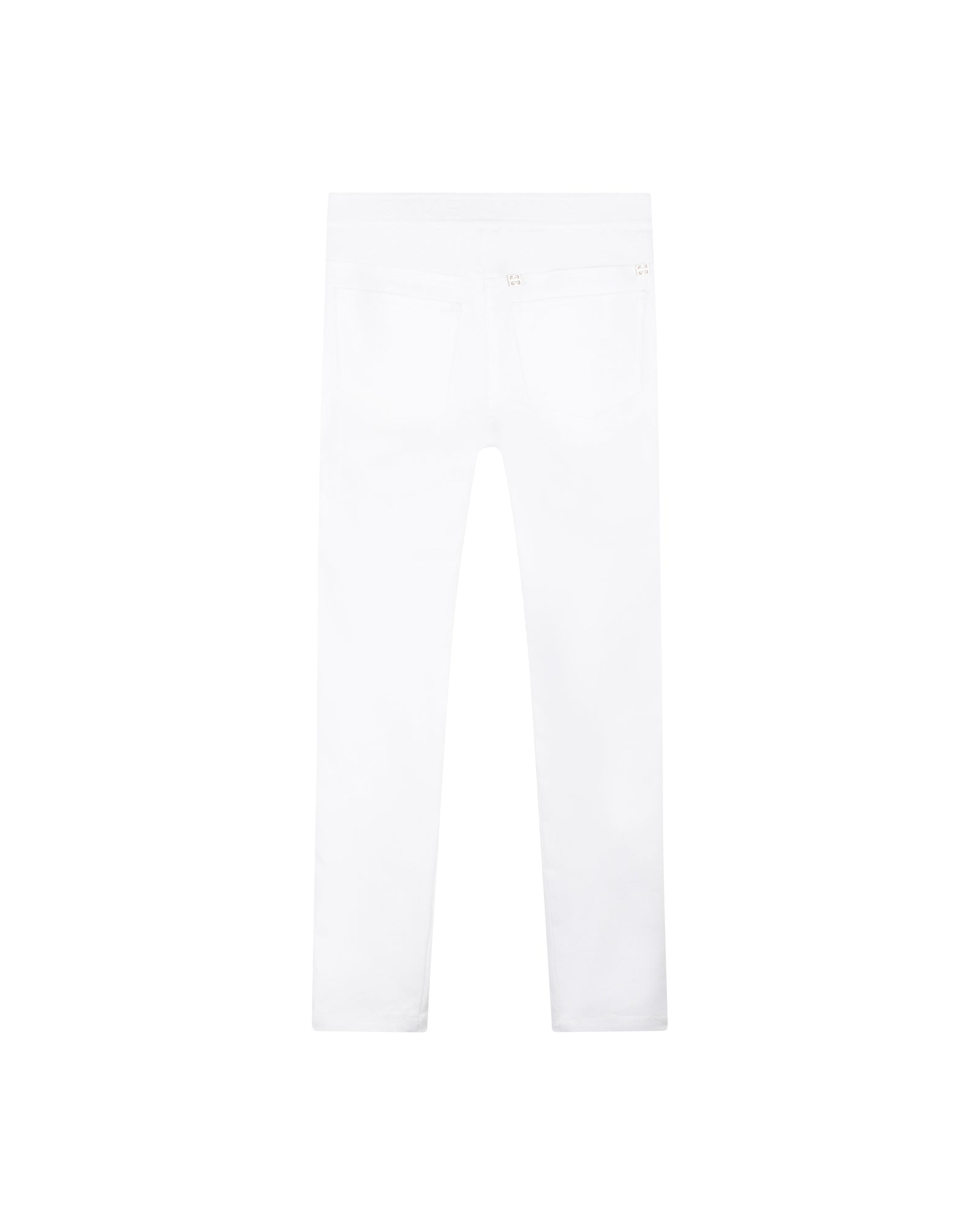 Trousers with studs - White