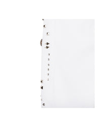 Trousers with studs - White