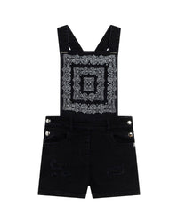 Salopette bi-matière matelassée - Denim Black