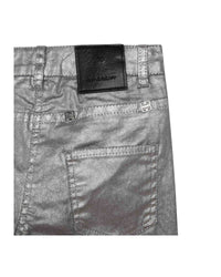 Pantalon en denim pailleté - Silver