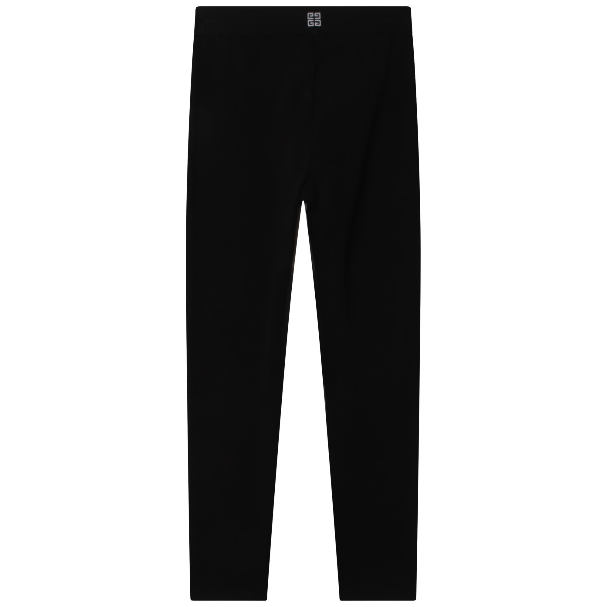 Legging à taille élastique en coton - Black