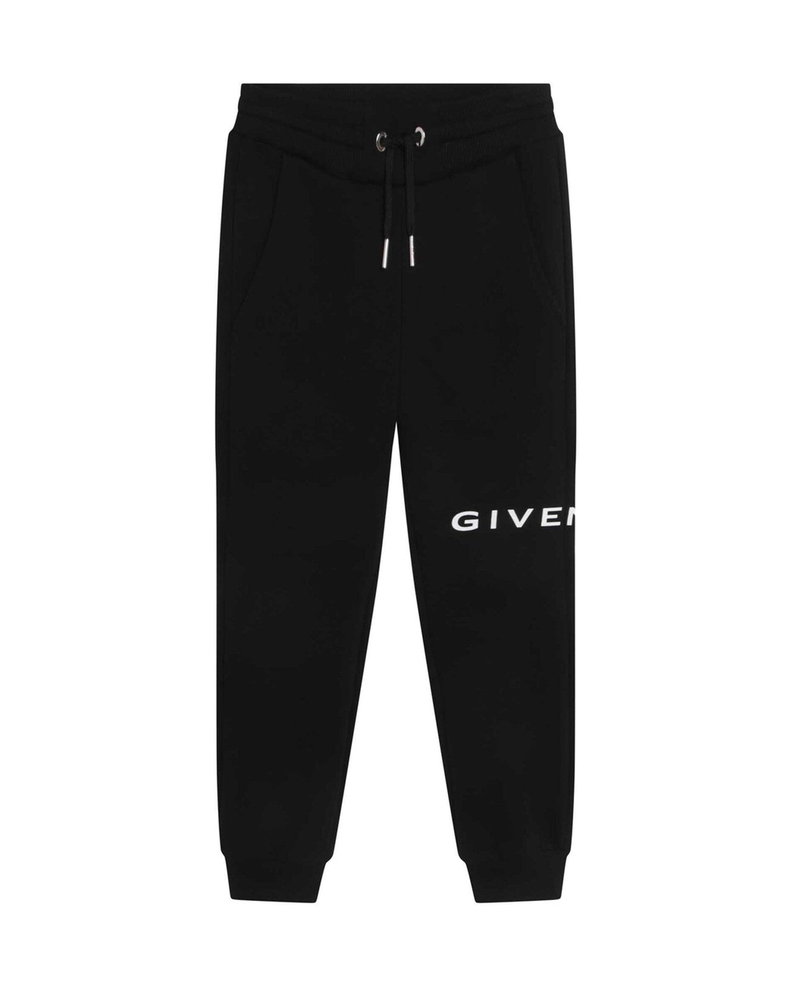 Pantalon liens de serrage en molleton - Black