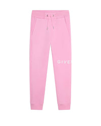 Pantalon liens de serrage en molleton girl - Rose Friandi