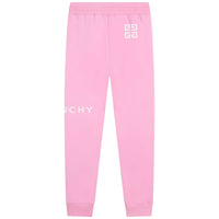 Pantalon liens de serrage en molleton - Rose friandise