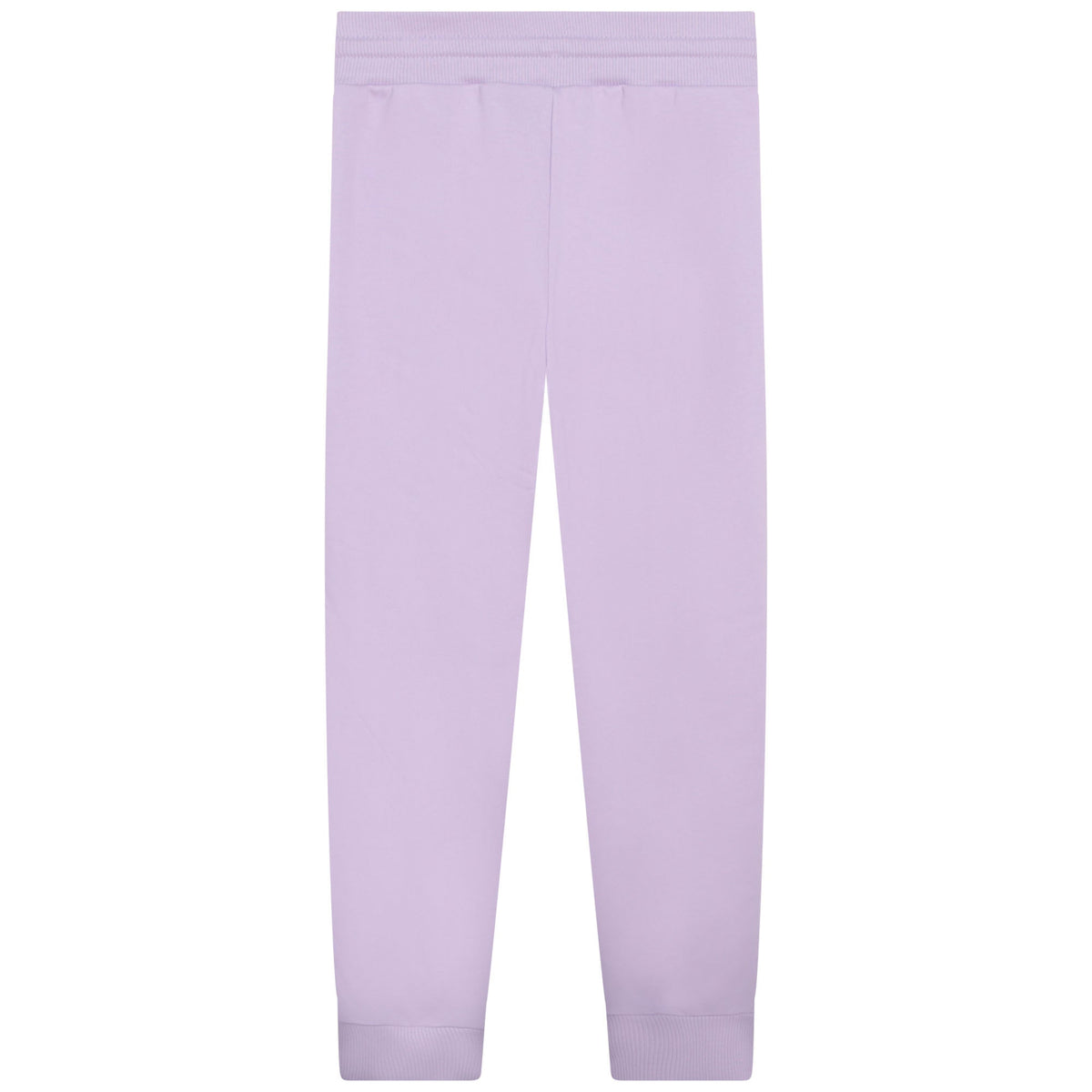 Pantalon molleton avec détails bandes dentelle - Mauve