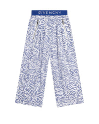 Pantalon évasé à motif zébra en coton - Unique