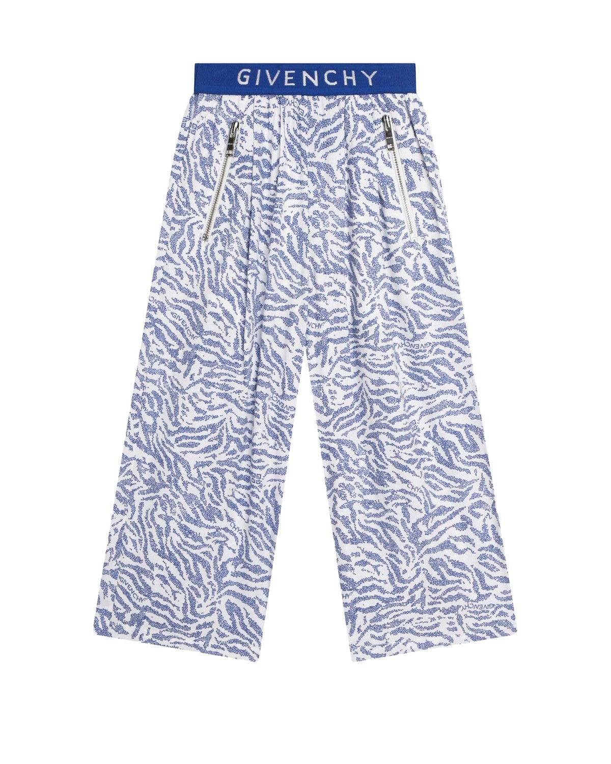 Pantalon évasé à motif zébra en coton - Unique