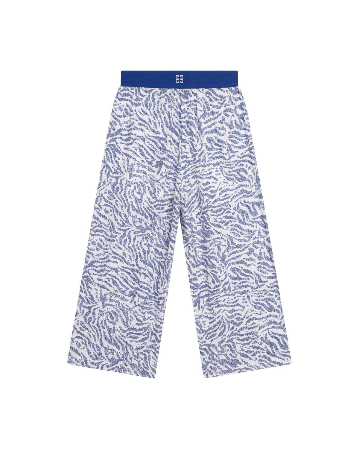 Pantalon évasé à motif zébra en coton - Unique