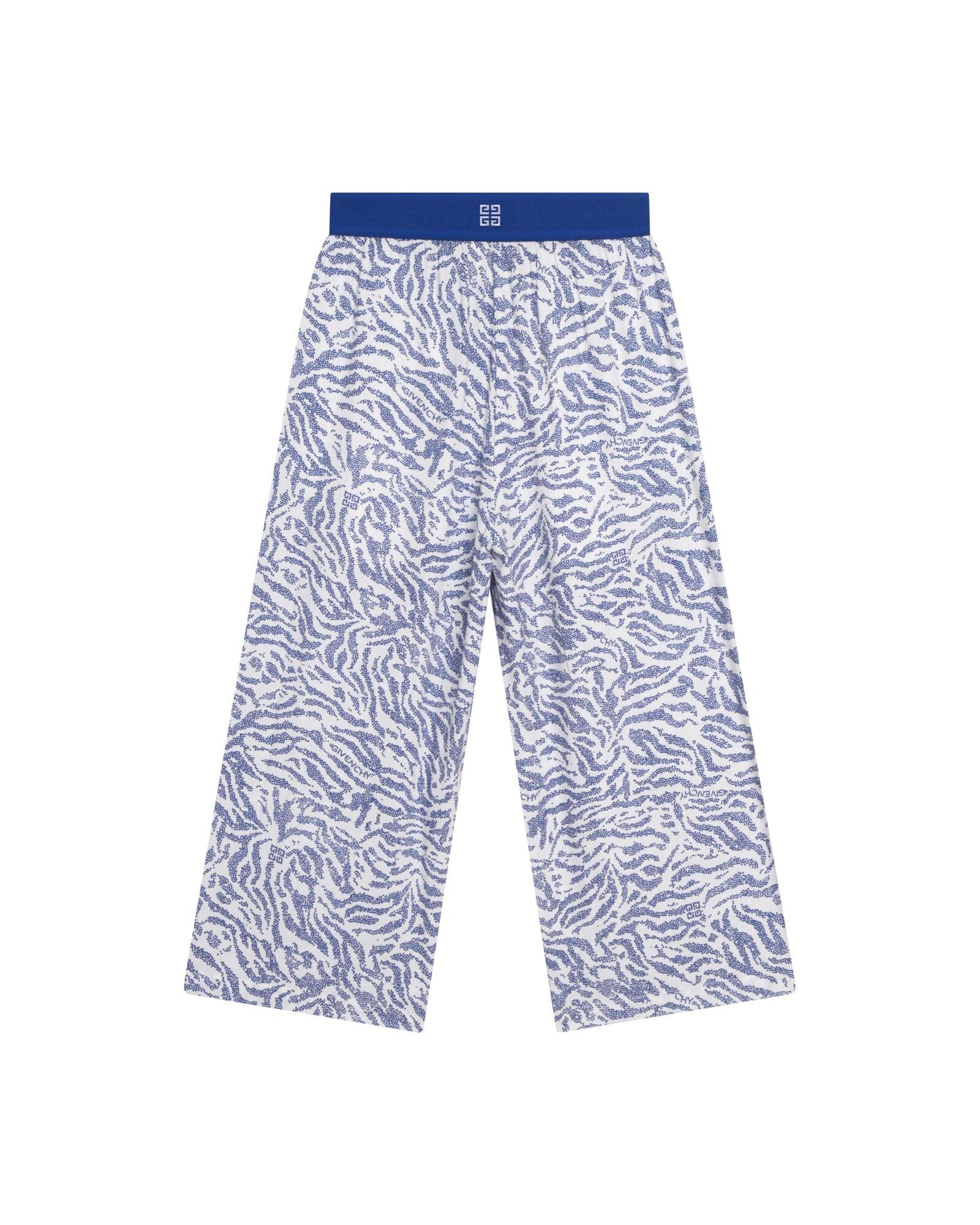 Pantalon évasé à motif zébra en coton - Unique