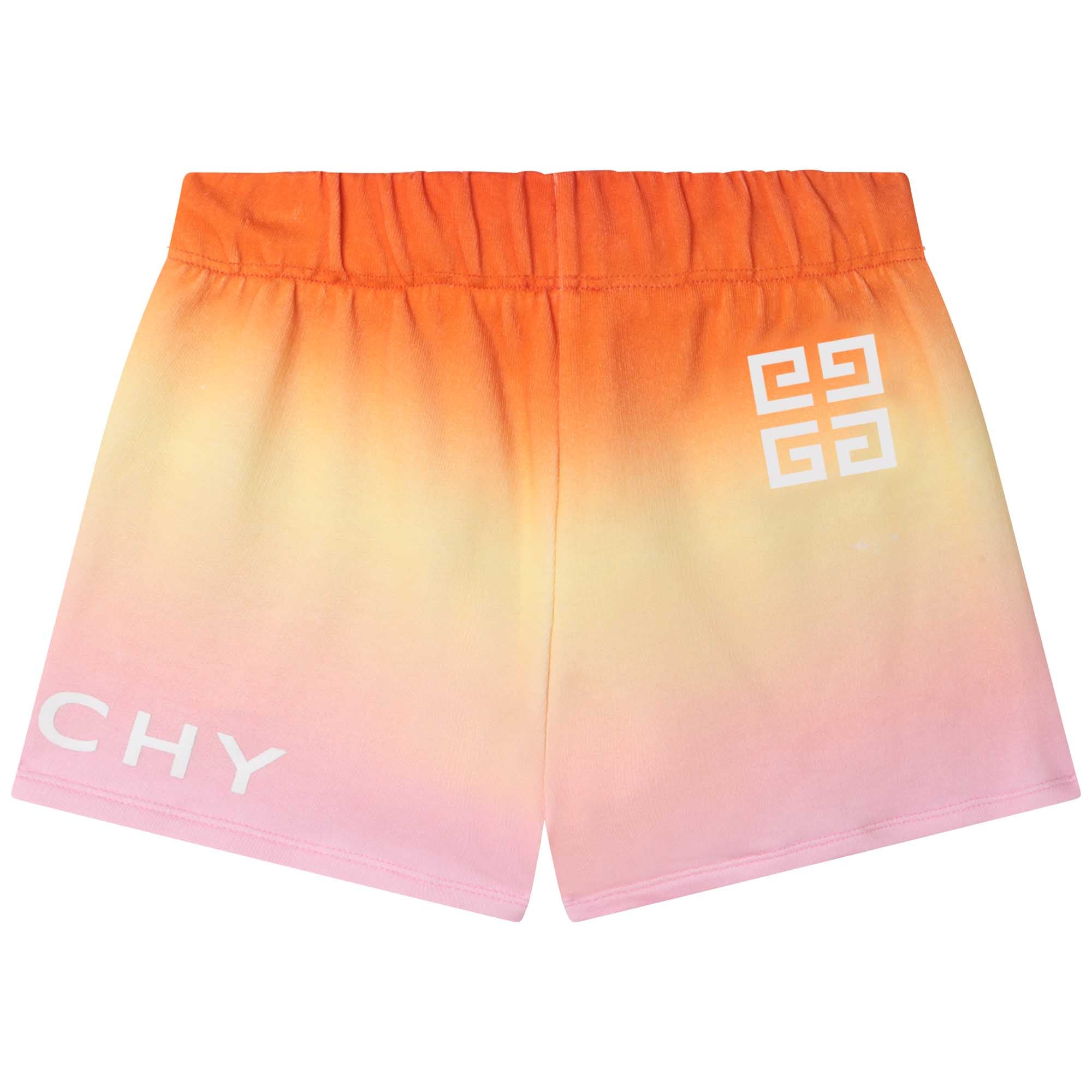Fleece shorts with gradient print - Unique