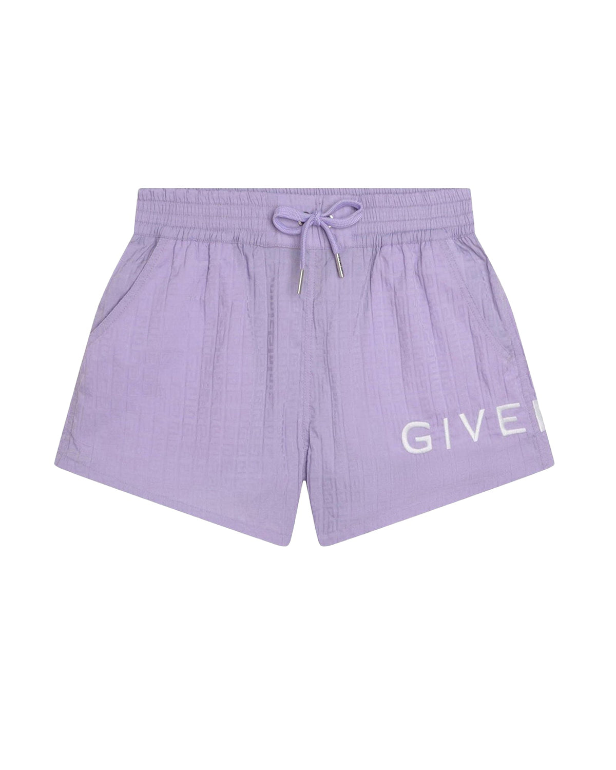 Short en nylon jacquard - Mauve