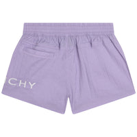 Short à taille élastiquée - Mauve