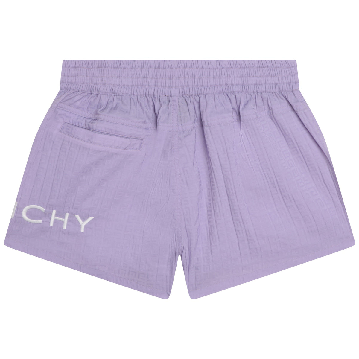 Short en nylon jacquard - Mauve