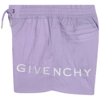Short en nylon jacquard - Mauve