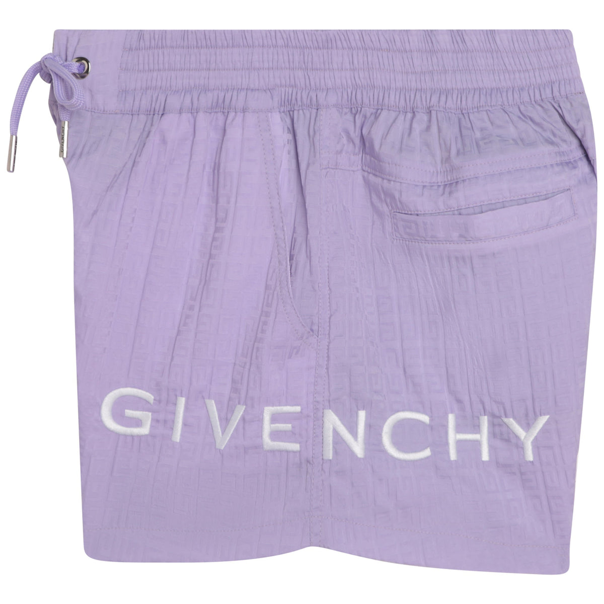Short en nylon jacquard - Mauve