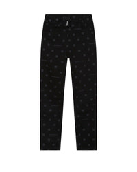 Pantalon denim motifs entièrement - Black