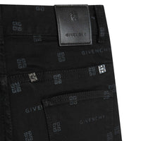 Pantalon denim motifs entièrement - Black