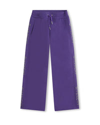Pantalon large en coton - Dark purple