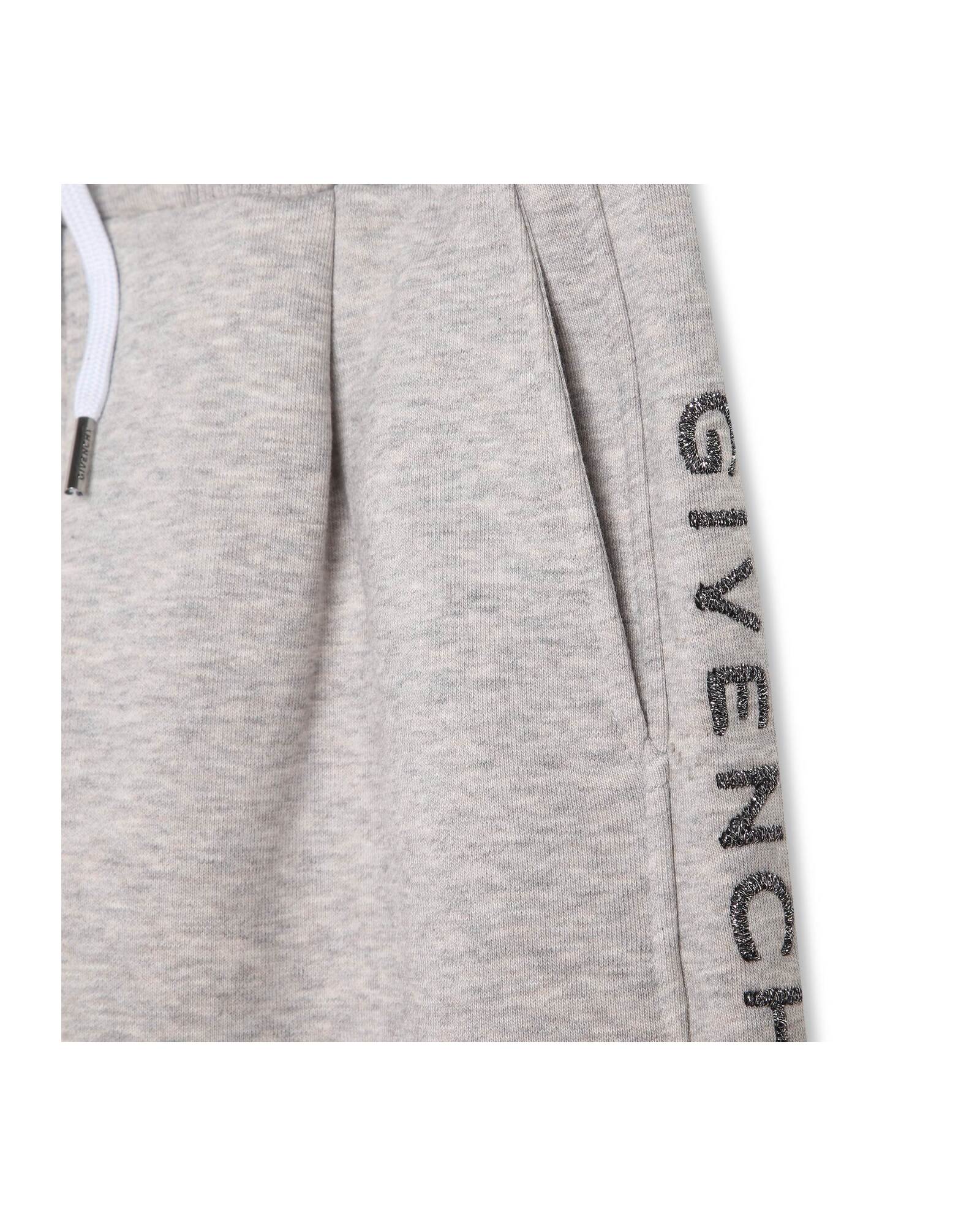 Wide-leg cotton trousers - Heather grey