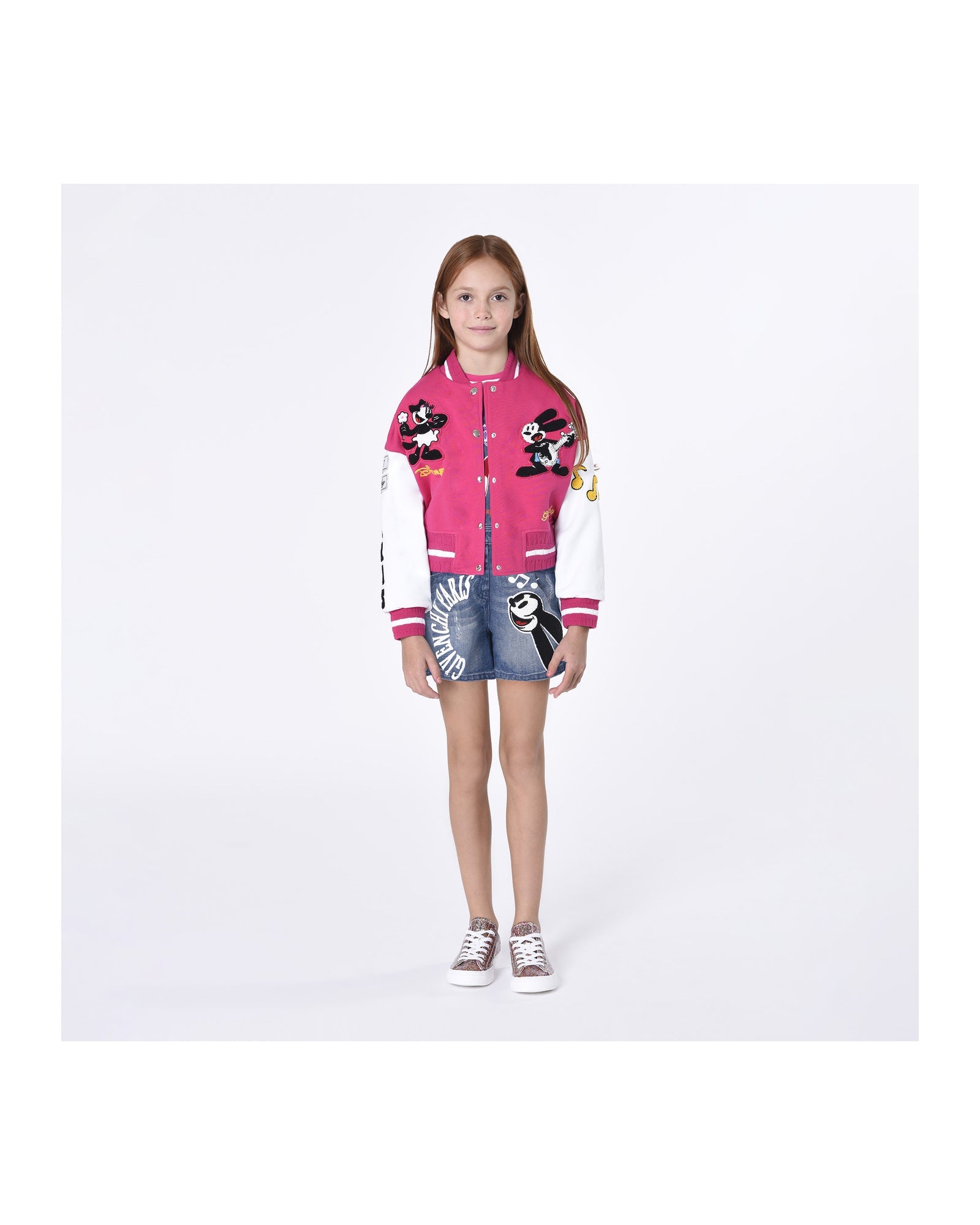 Salopette courte en coton - Denim blue