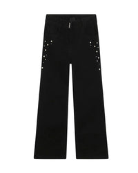 Pantalon large en coton - Denim Black