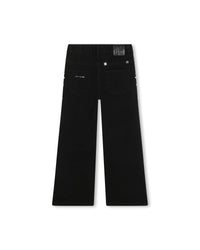 Pantalon large en coton - Denim black