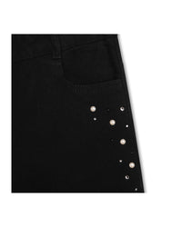 Pantalon large en coton - Denim black