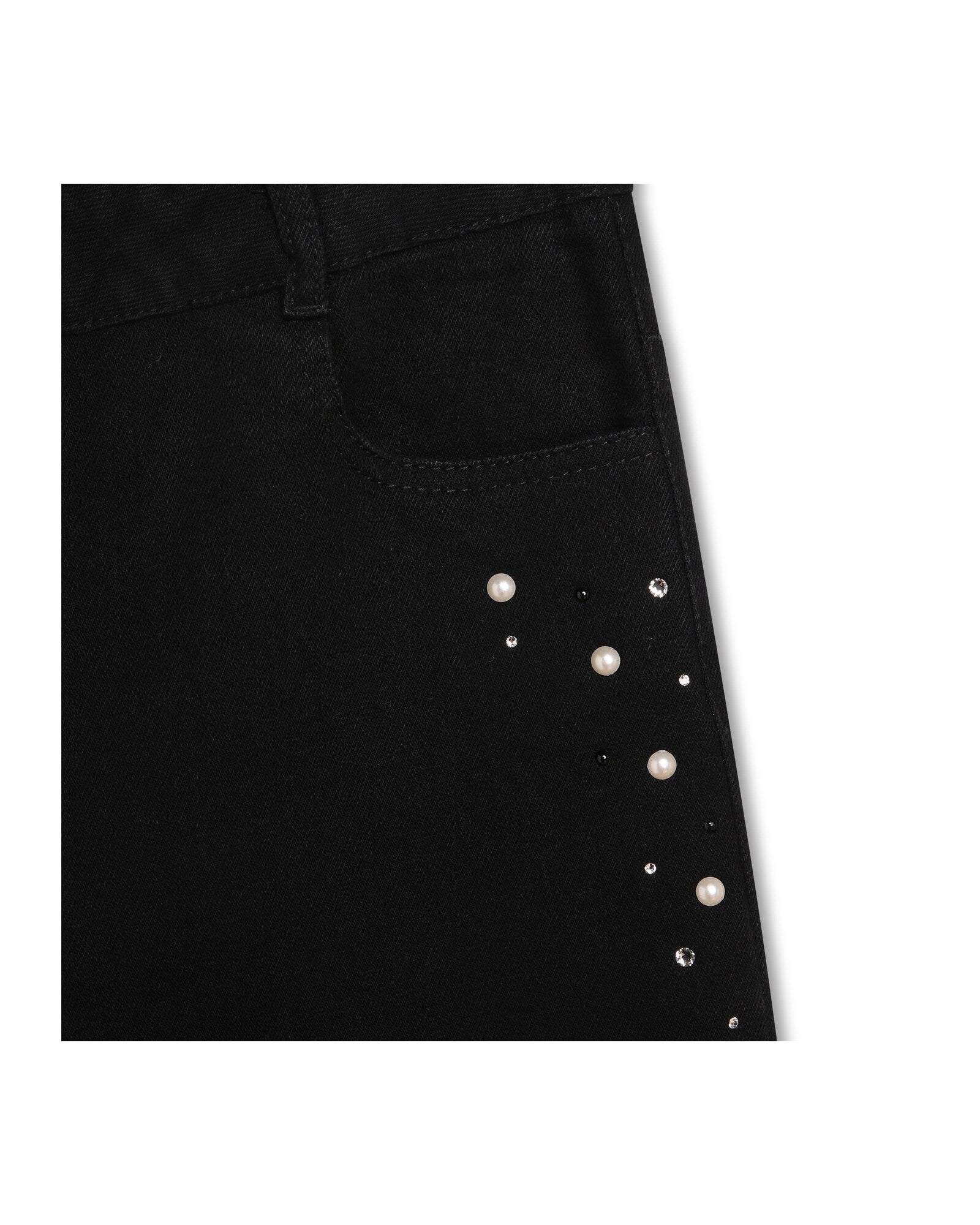 Pantalon large en coton - Denim black