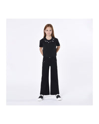 Pantalon large en coton - Denim black
