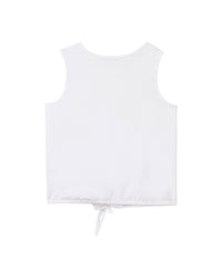 Tank top with bow - White