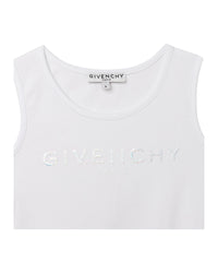 Tank top with bow - White
