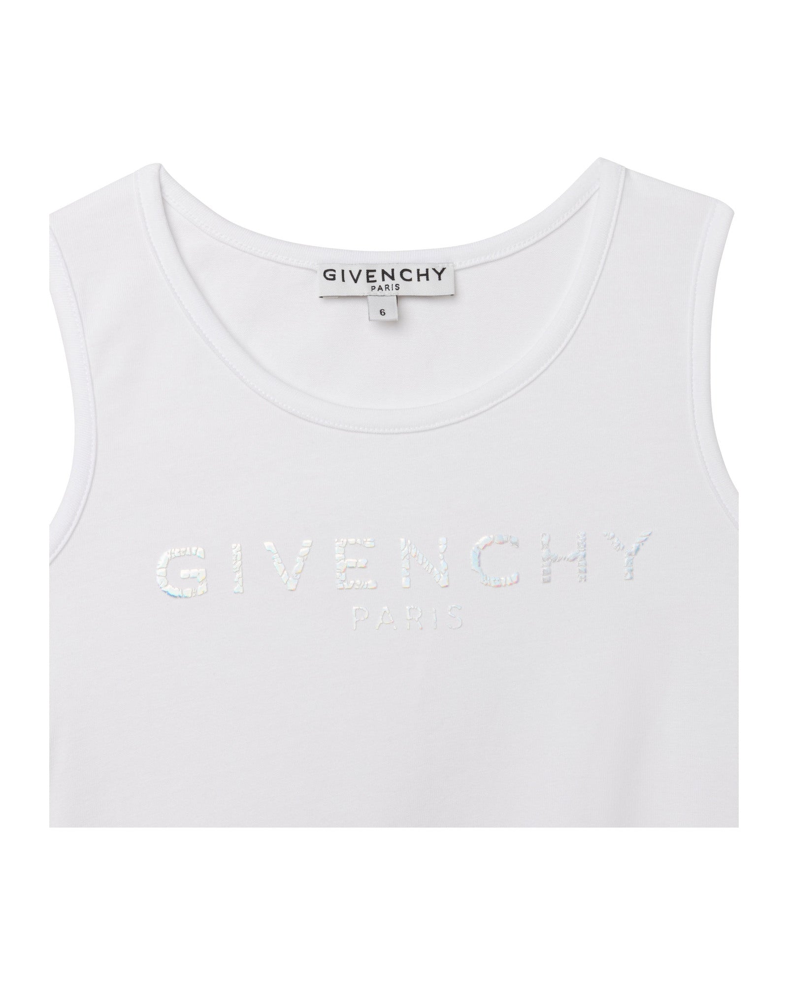 Tank top with bow - White