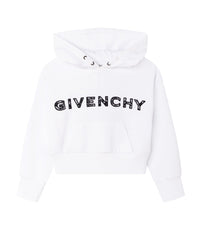 Sweatshirt broderie en molleton - Blanc