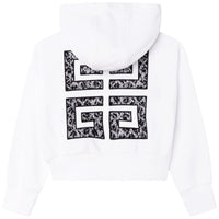 Sweatshirt broderie en molleton - Blanc