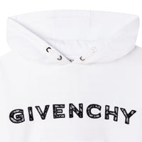Sweatshirt broderie en molleton - Blanc