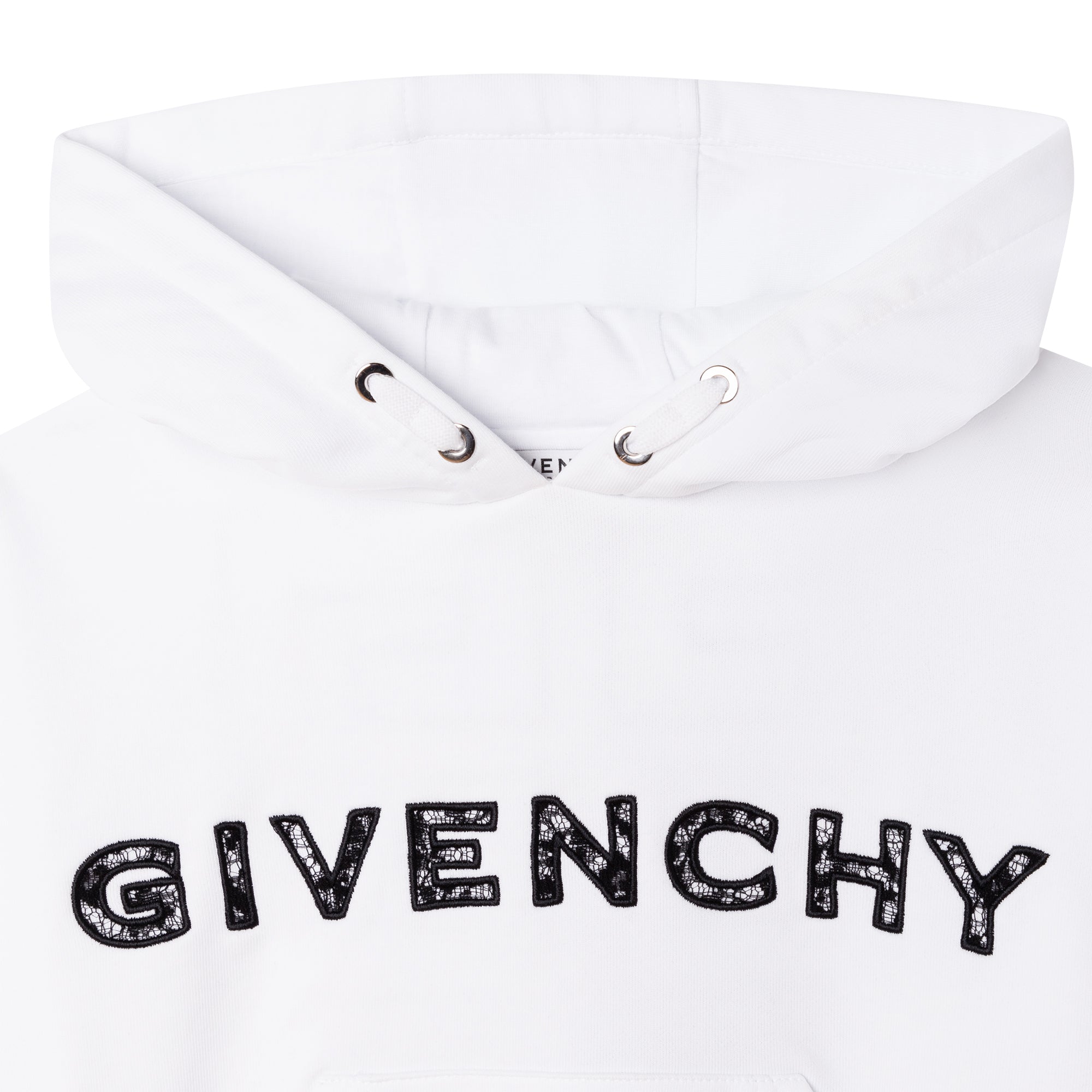 Sweatshirt broderie en molleton - Blanc