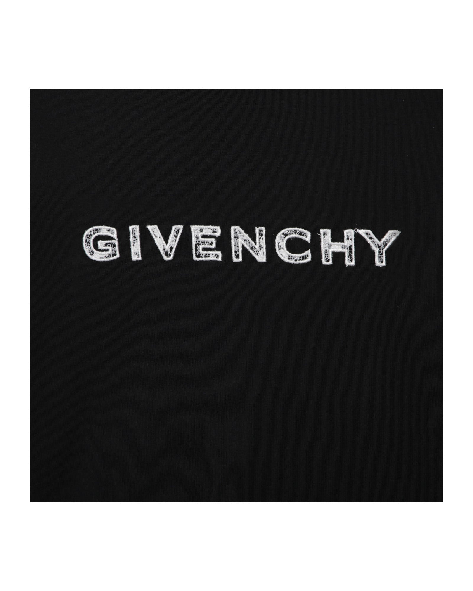 T-shirt with embroidery - Black