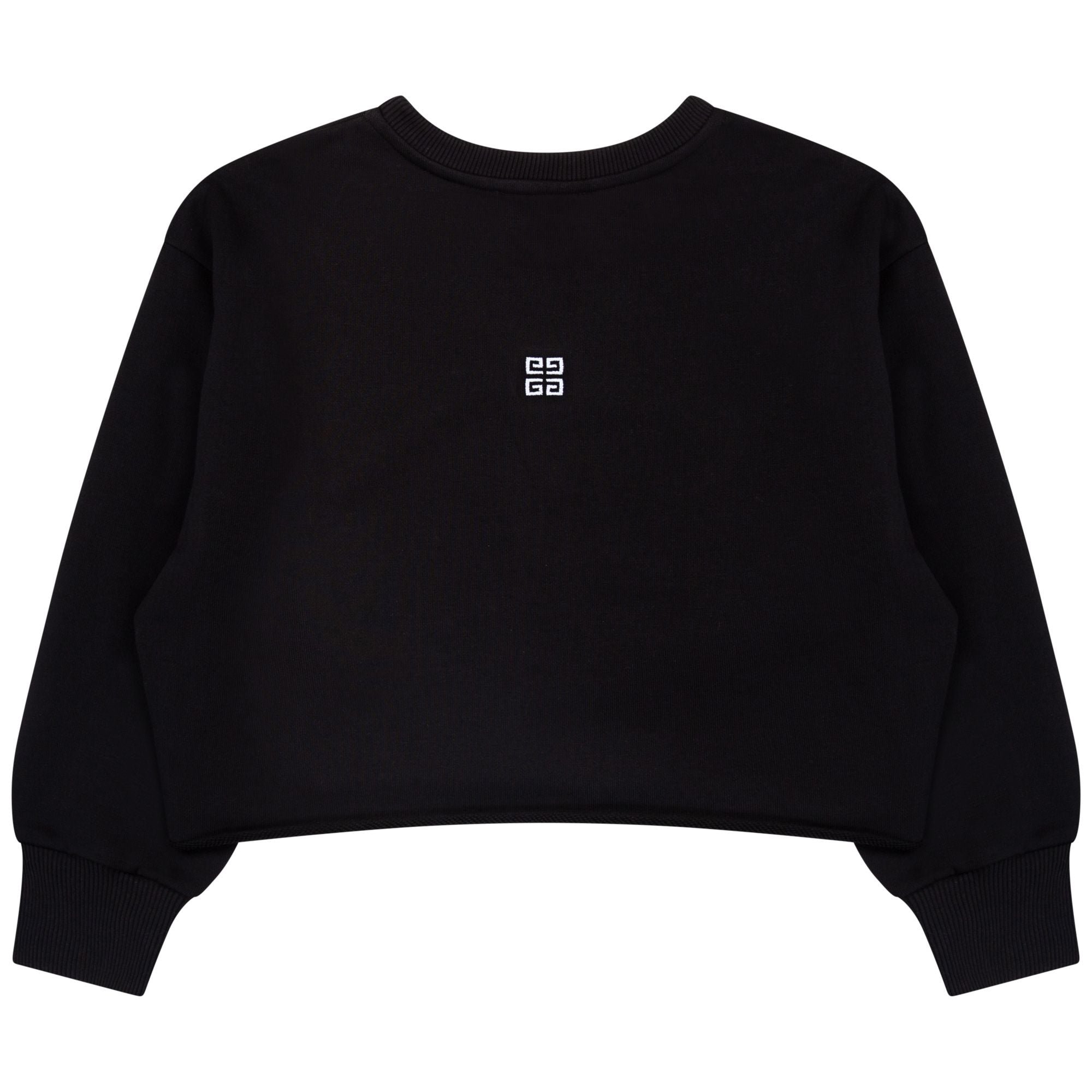 Sweatshirt crooped avec logo - Black
