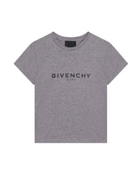 T-shirt à manches courtes en coton - Gris Chiné