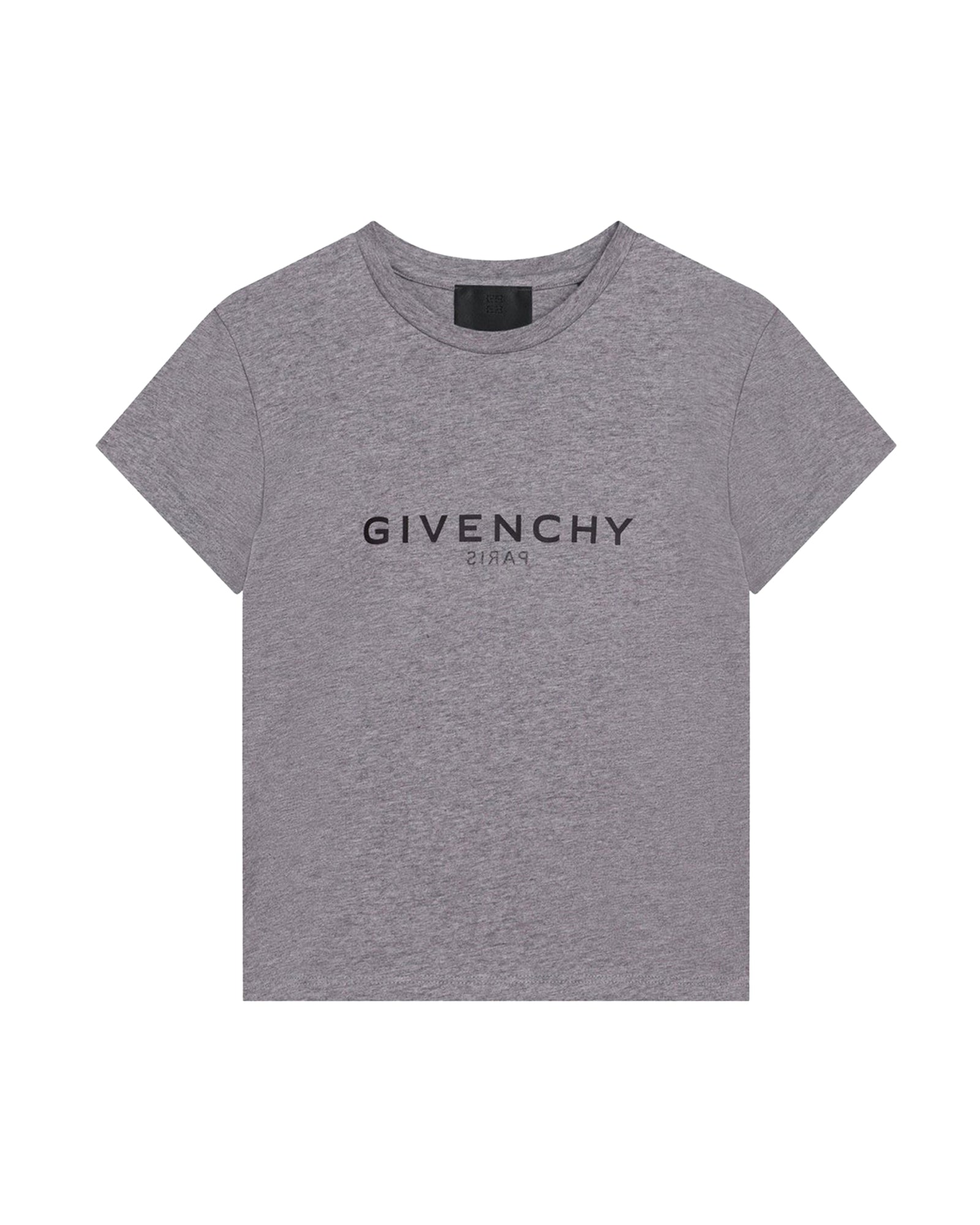 T-shirt à manches courtes en coton - Gris Chiné