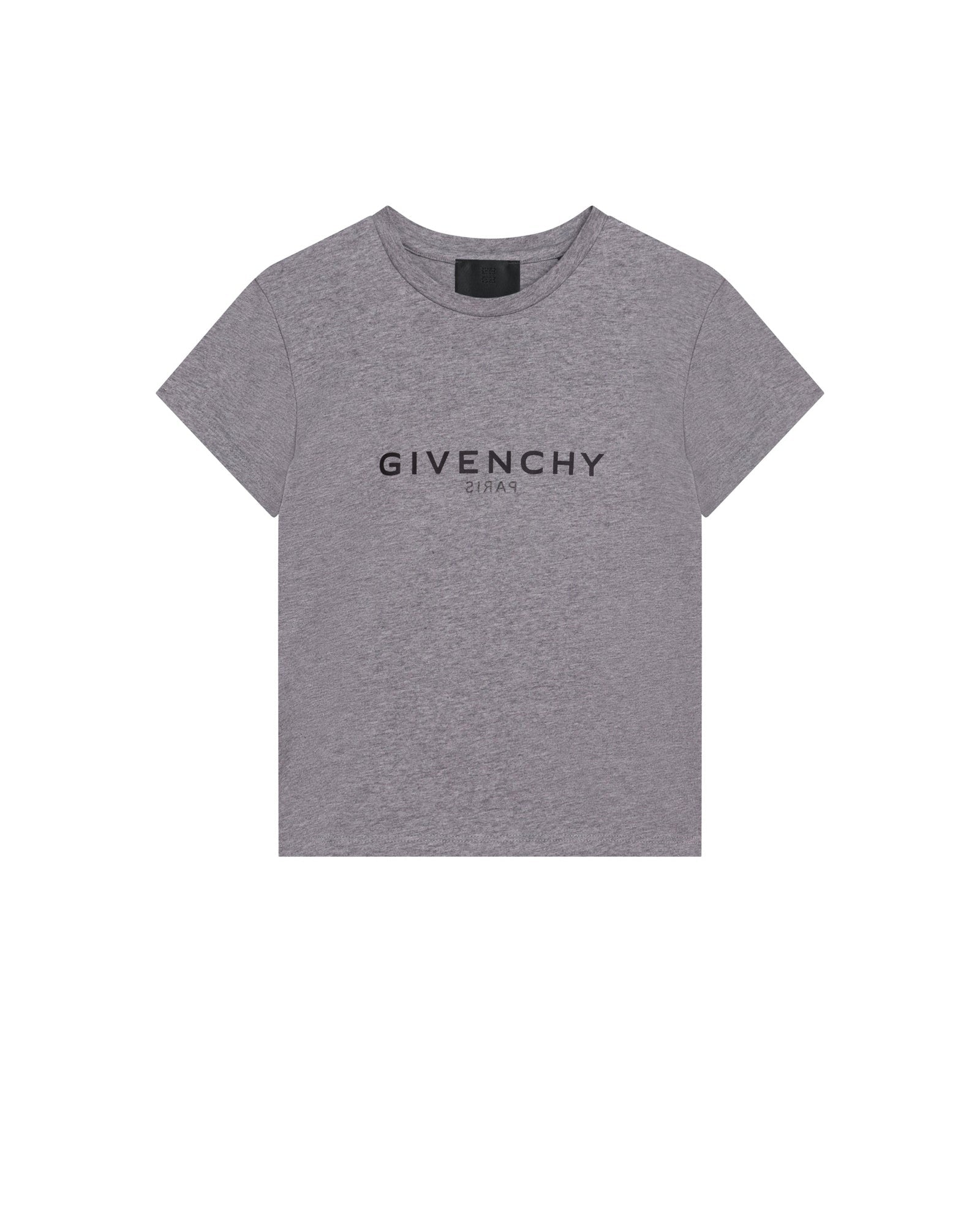 T-shirt à manches courtes en coton - Gris Chiné