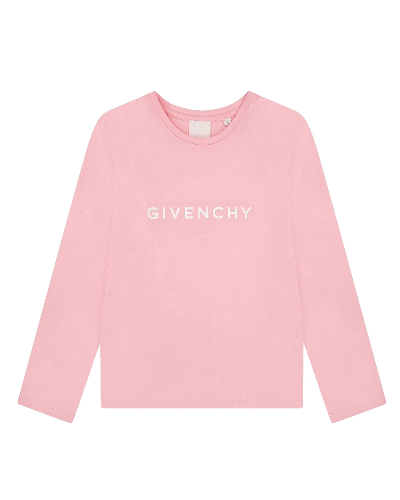 Long-sleeved cotton 4G print T-shirt - Hydrangea