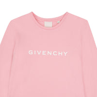 Long-sleeved cotton 4G print T-shirt - Hydrangea
