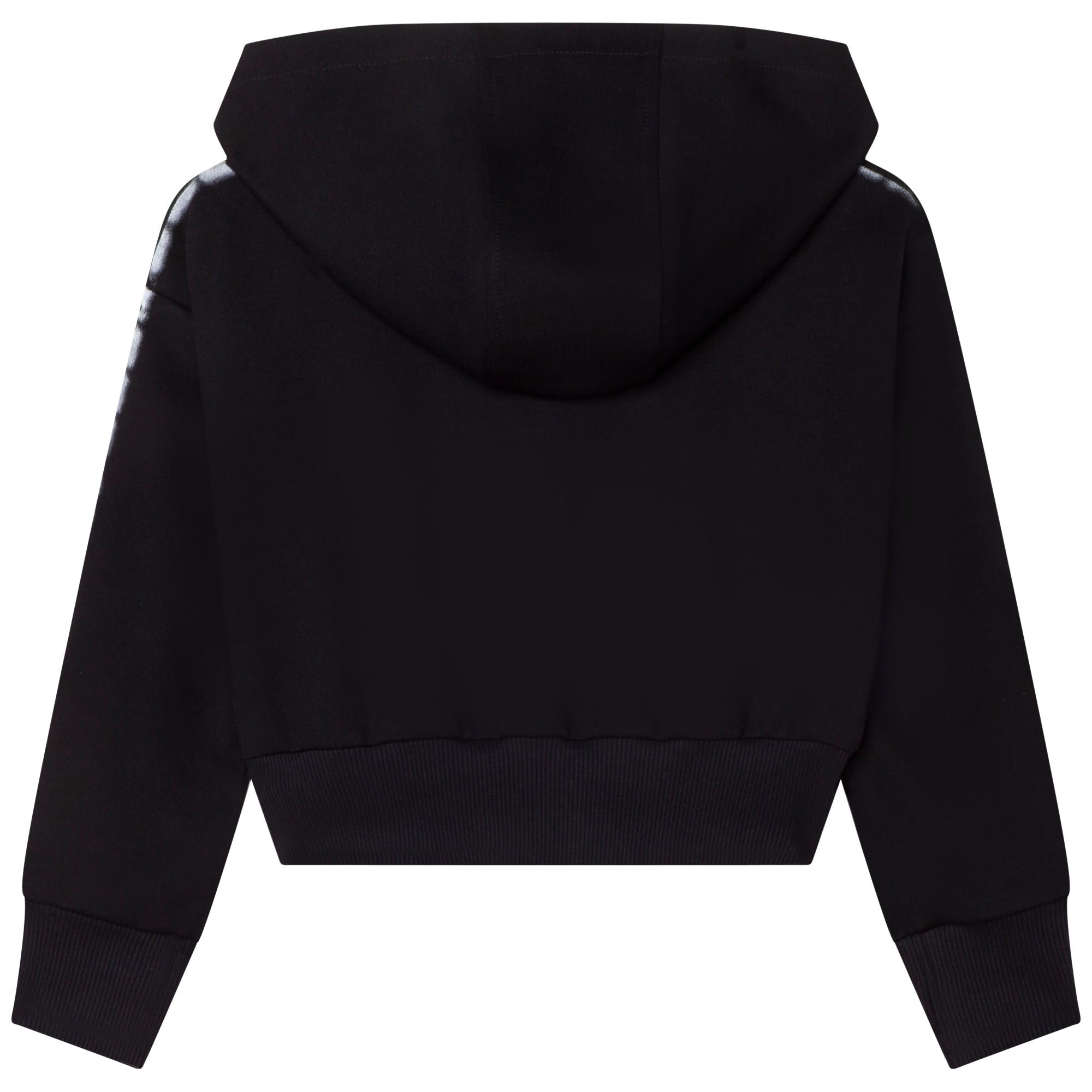Gilet à capuche en maille milano - Black