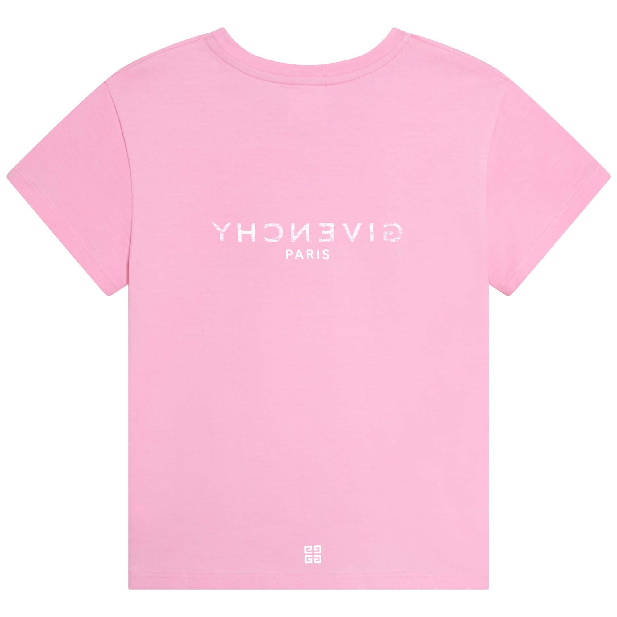 T-shirt jersey à manches courtes - Rose friandise