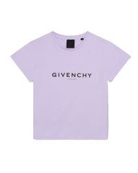 T-shirt jersey à manches courtes en coton - Mauve