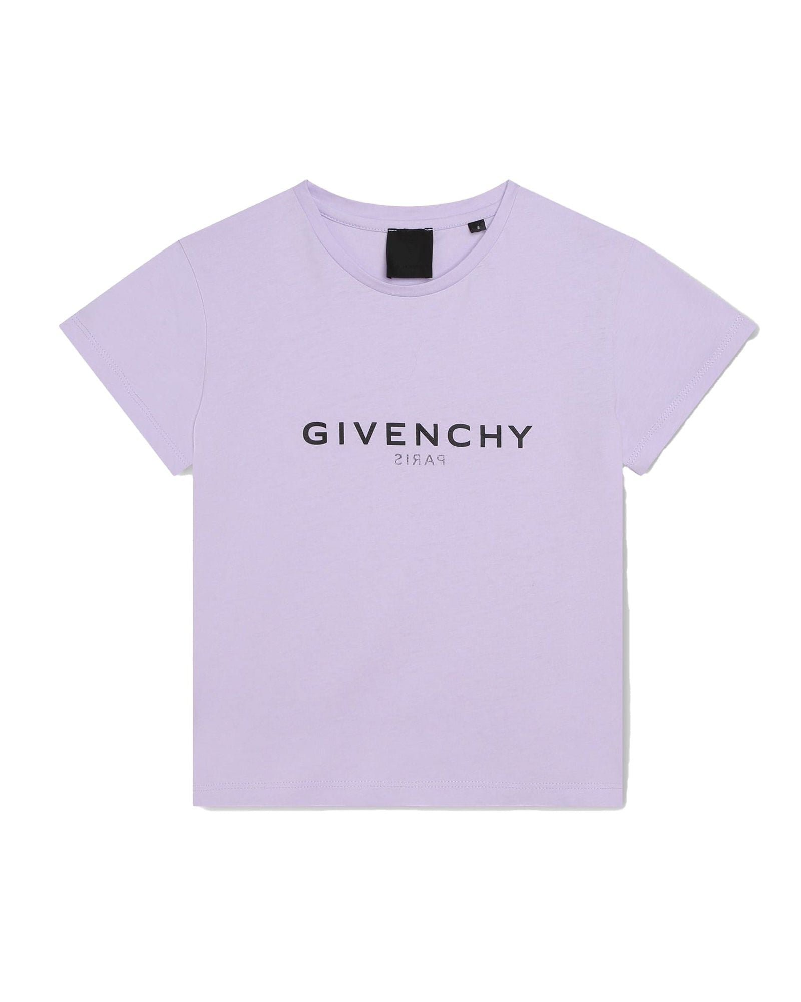 T-shirt jersey à manches courtes en coton - Mauve