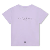 T-shirt jersey à manches courtes en coton - Mauve