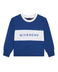 Sweatshirt molleton bicolore - Bleu roi